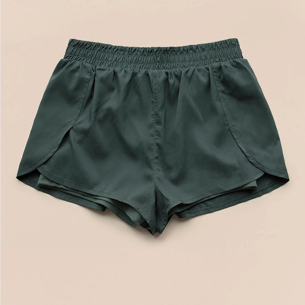 Girlfriend Collective Trail Shorts, Moss